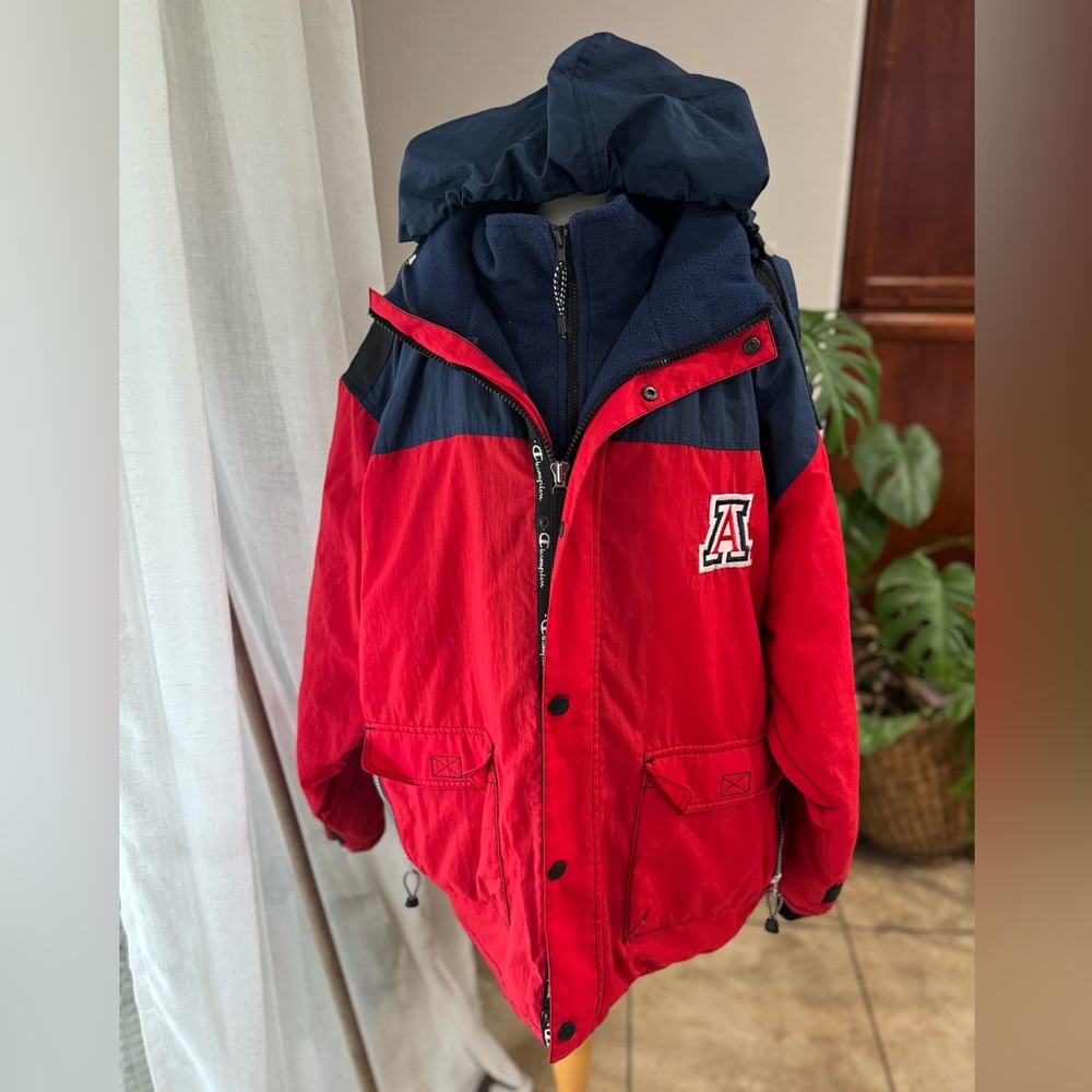 Vintage Champion University of Arizona‎ 2-in-1 Parka Jacket (2XL)